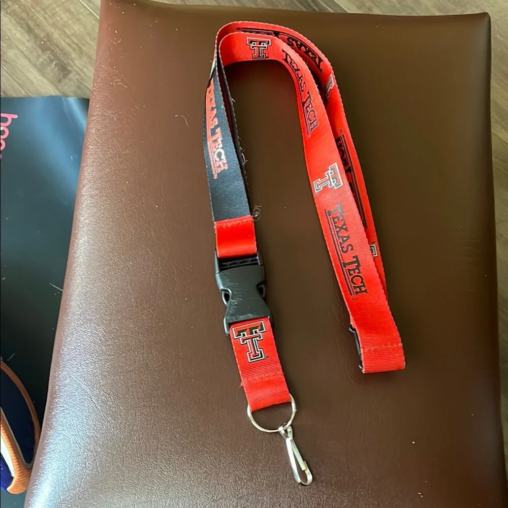 Texas Tech Red and Black Lanyard